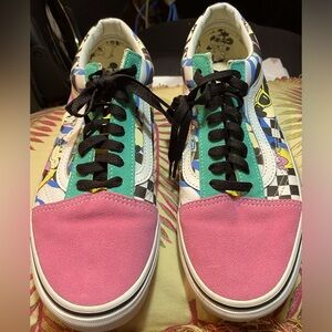 Vans Old Skool Mickey Mouse Excellent Condition Mens 9.0 Women's 10.5 Like New